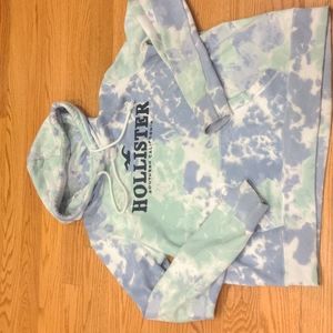 Hollister tie dye hoodie Large